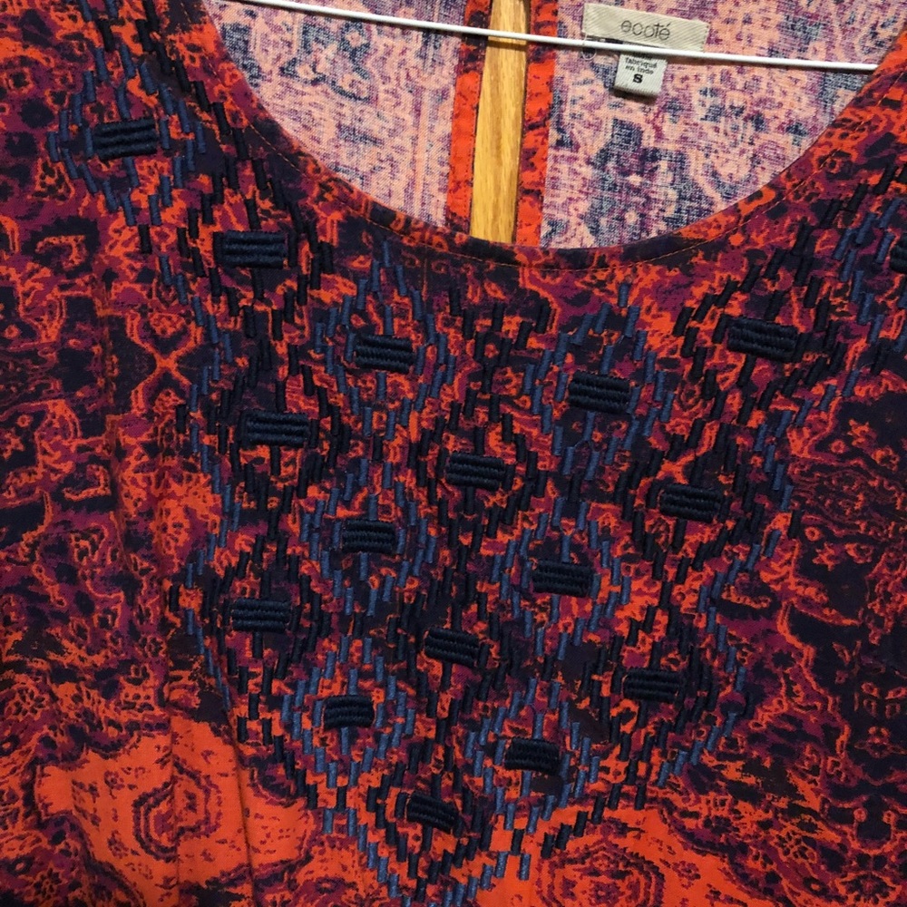 Ecote Patterned Mini Dress - image 2